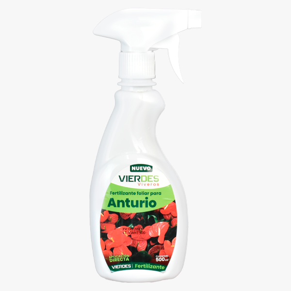 FERTLIZANTE FOLIAR VIERDES PARA ANTURIO 500 ML APROX.