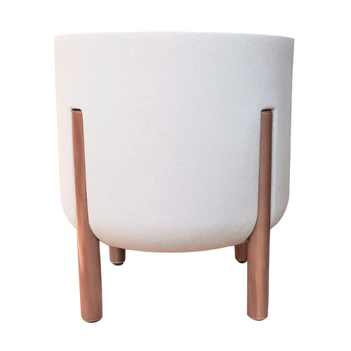 JARDINERA CILÍNDRICA HYGGE 33 - CEMENTO LVCD33S