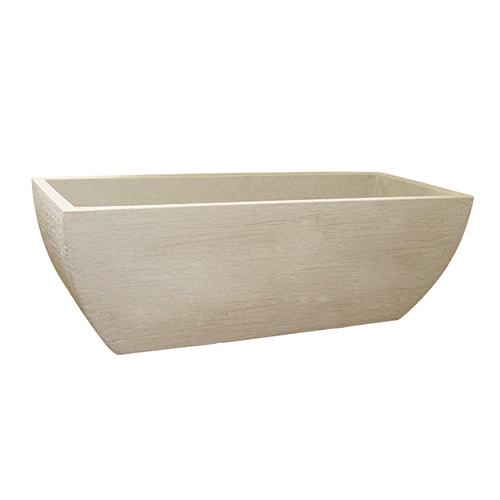 MACETERO JARDINERA MODERNA CUADRADA CEMENTO LFQM78S - PLATO LPRE75S