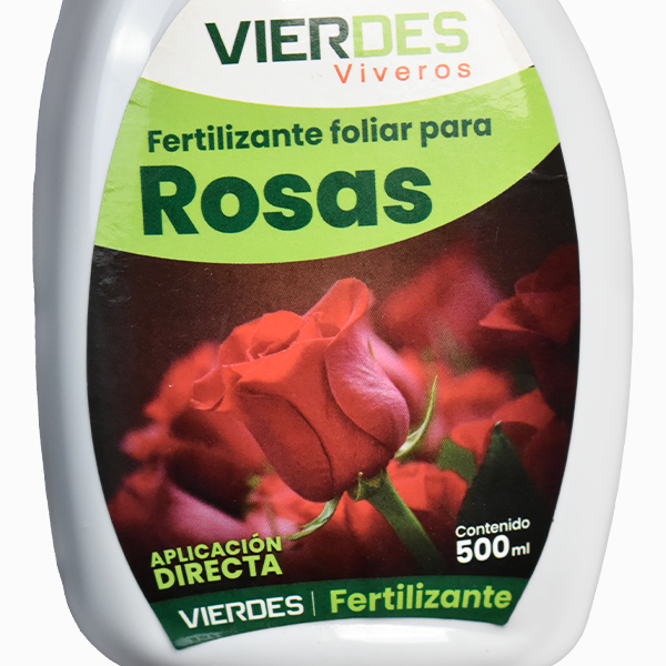 FERTLIZANTE FOLIAR VIERDES PARA ROSAS 500 ML APROX.