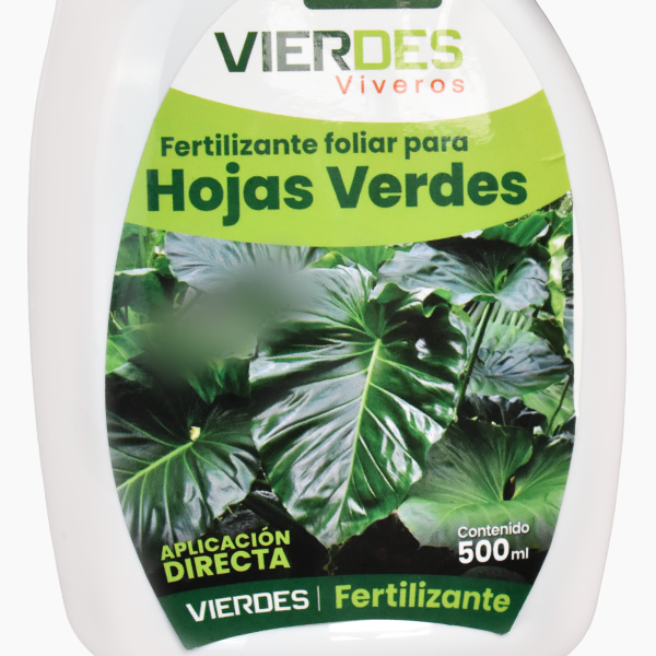 FERTILIZANTE FOLIAR VIERDES HOJAS VERDES 500 ML APROX.