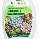 FERTILIZANTE FOLIAR VIERDES PARA CACTUS Y SUCULENTAS 500 ML APROX.