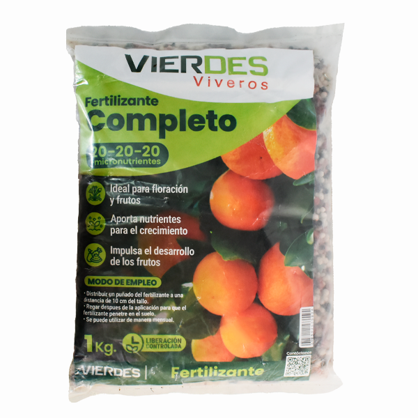 FERTILIZANTE COMPLETO VIERDES NPK + MICRONUTRIENTES 1 KG APROX.