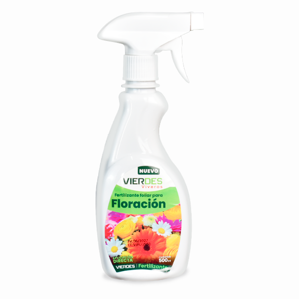 FERTILIZANTE FOLIAR VIERDES PARA FLORACIÓN 500 ML APROX.