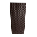 MACETA CUADRADA ESTILO RATÁN 40X40X76 CM C/ SISTEMA DE RIEGO