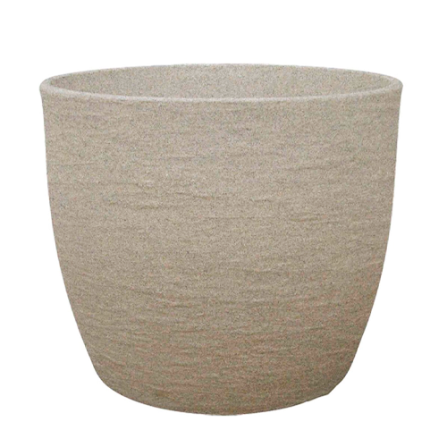 MACETERO REDONDO EUROPEO CEMENTO LVER33S - PLATO LPRD30S