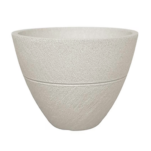 MACETERO LLOVIZNA JARDINERA REDONDA MARMOL LVDZ46S - PLATO LPRD25S