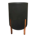 JARDINERA CILINDRICA HYGGE 34 - GRAFITO LVCD34C