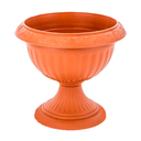 MACETA ROSA GRANDE CON PEDESTAL