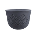 MACETERO RUSTICO REDONDO PLOMO LVRR33E - PLATO LPRD25E