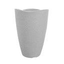 MACETERO CONICO ONDULADO MARMOL LVWC30O - PLATO LPRD25O