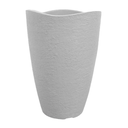 MACETERO CONICO ONDULADO MARMOL LVWC38O - PLATO LPRD30O